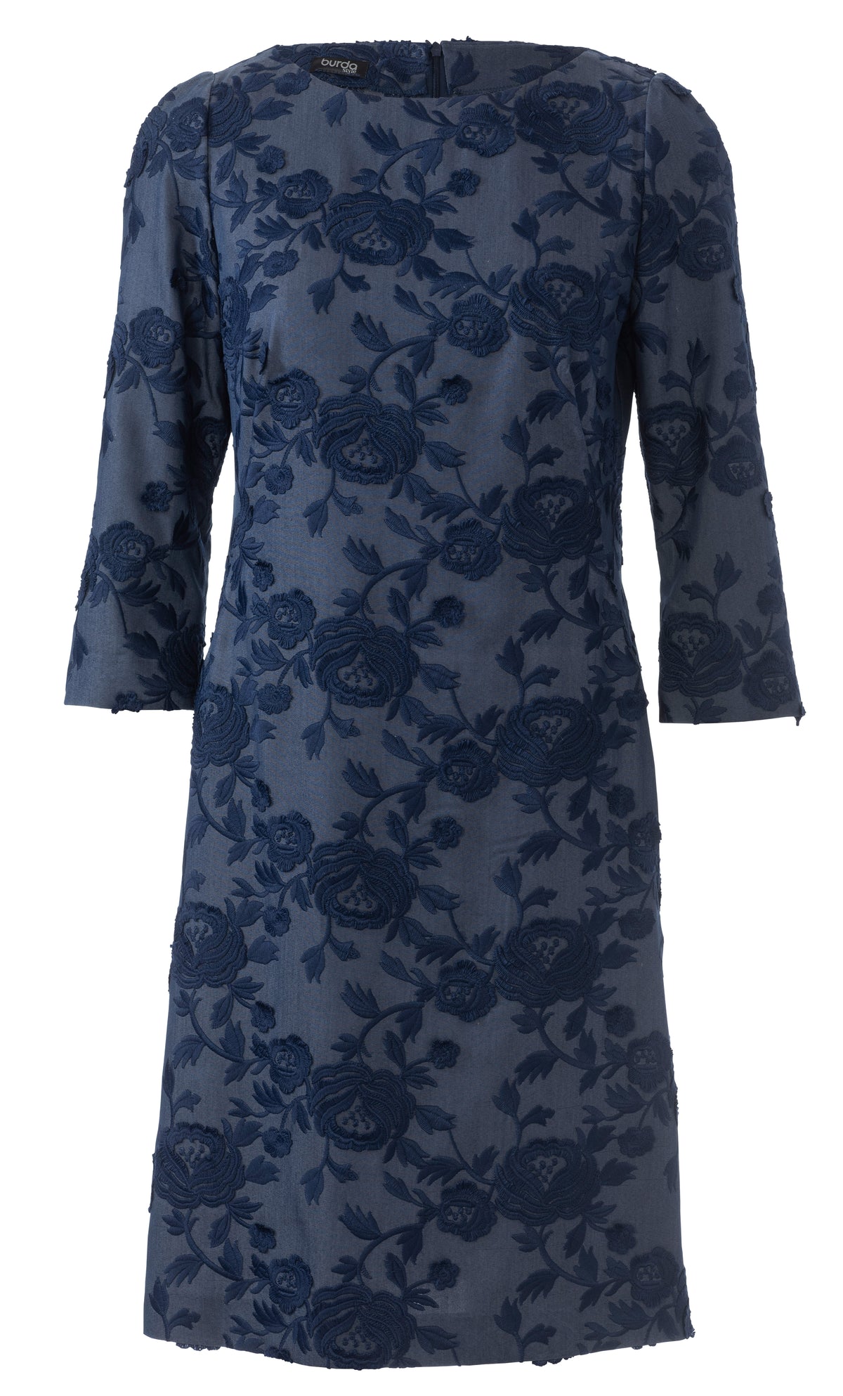 Patron Burda n°6149 – Robe semi-ajustée à encolure bateau