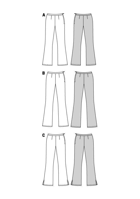 Patron Burda n°6152 – Pantalon pattes d'éléphant
