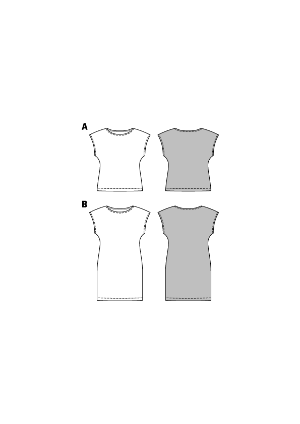 Patron Burda n°6540 – Top et robe sans manches