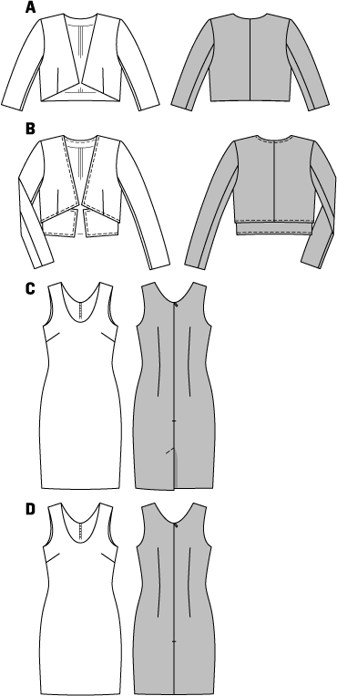 Patron Burda n°6773 - Robe et veste