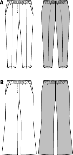 Patron Burda n°6859 - Pantalon à enfiler