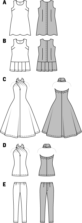 Patron Burda n°6960 - Habits de poupée