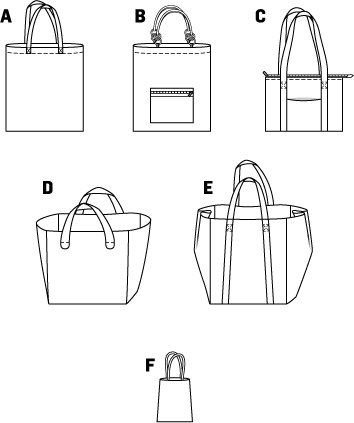Patron Burda n°7158 - Sacs