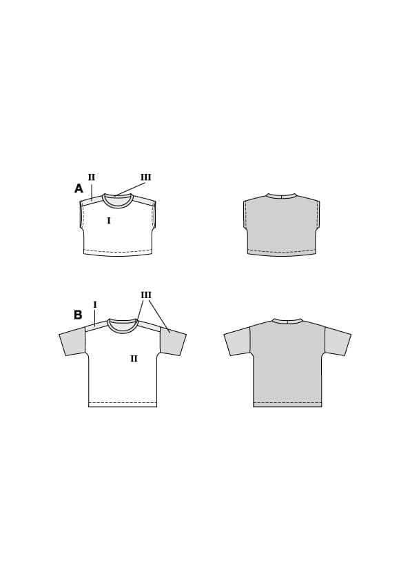 Patron Burda n°9184 - T-shirts enfant