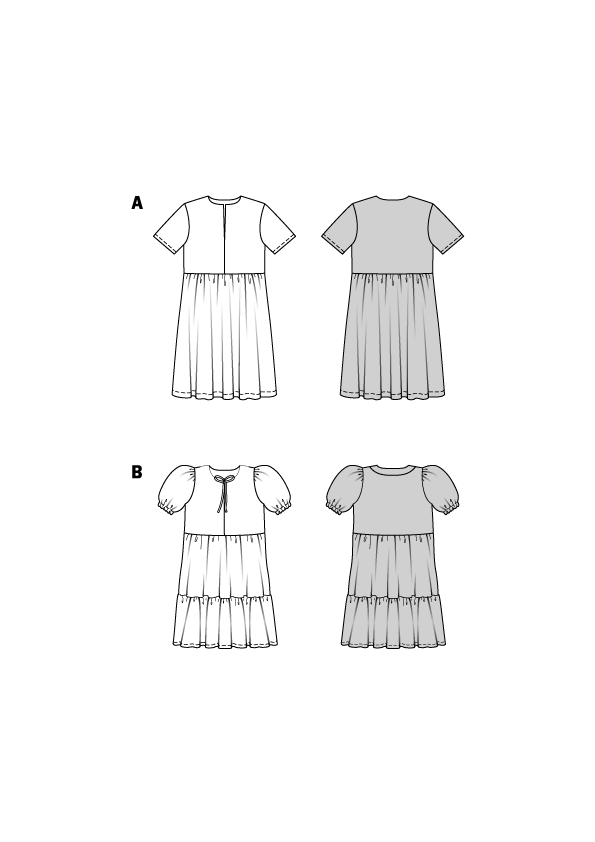 Patron Burda 9212 - Robe enfant