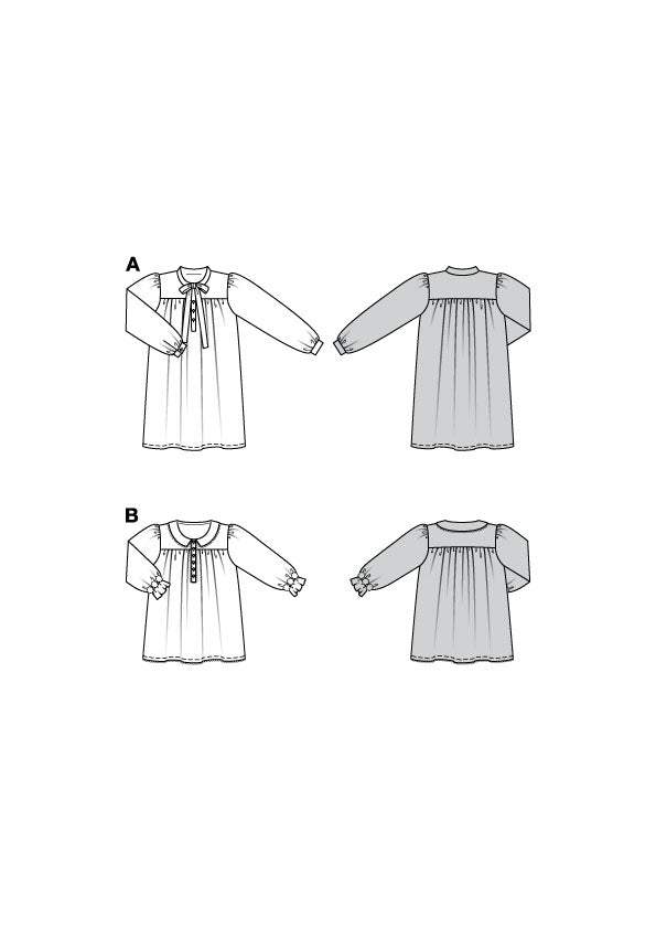 Patron Burda n°9216 - Robe et blouse pour enfants