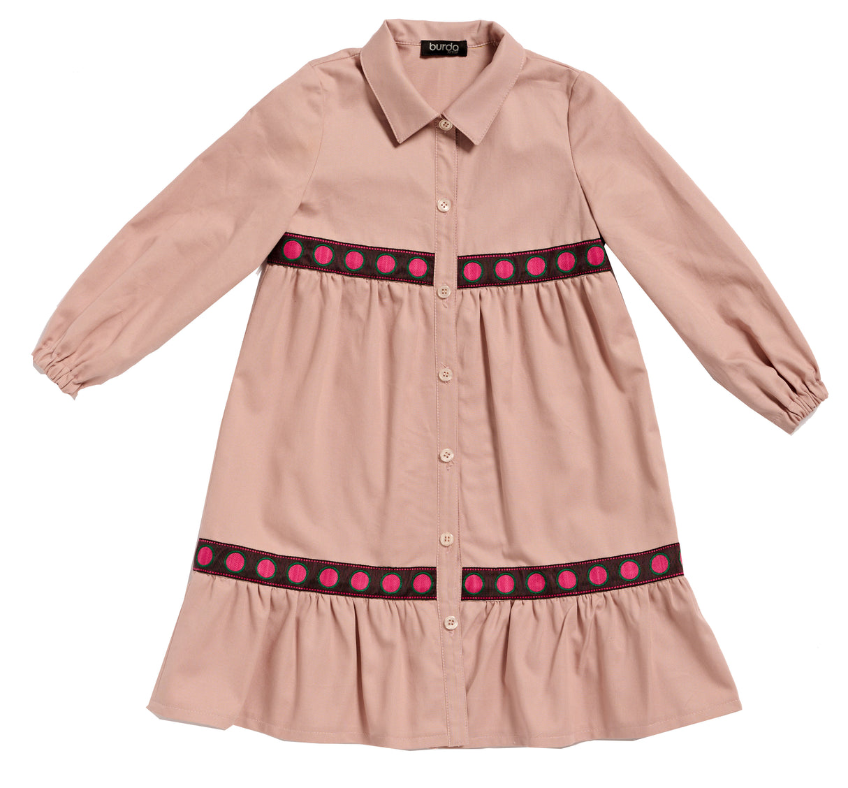 Patron Burda n°9217 - Robe pour enfants