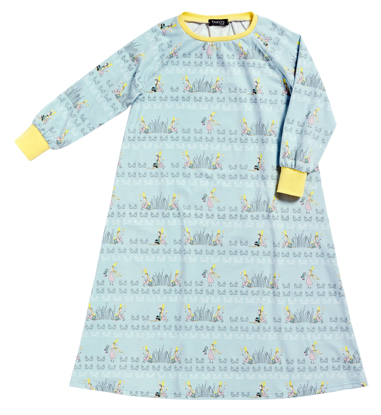 Patron Burda n°9218 - Ensemble de nuit pour enfants