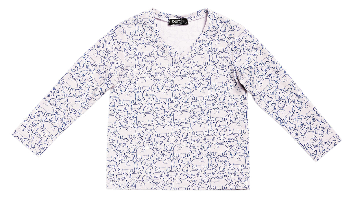 Patron Burda n°9218 - Ensemble de nuit pour enfants