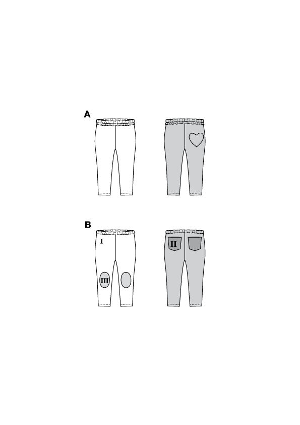 Patron Burda n°9222 - Pantalon pour enfants