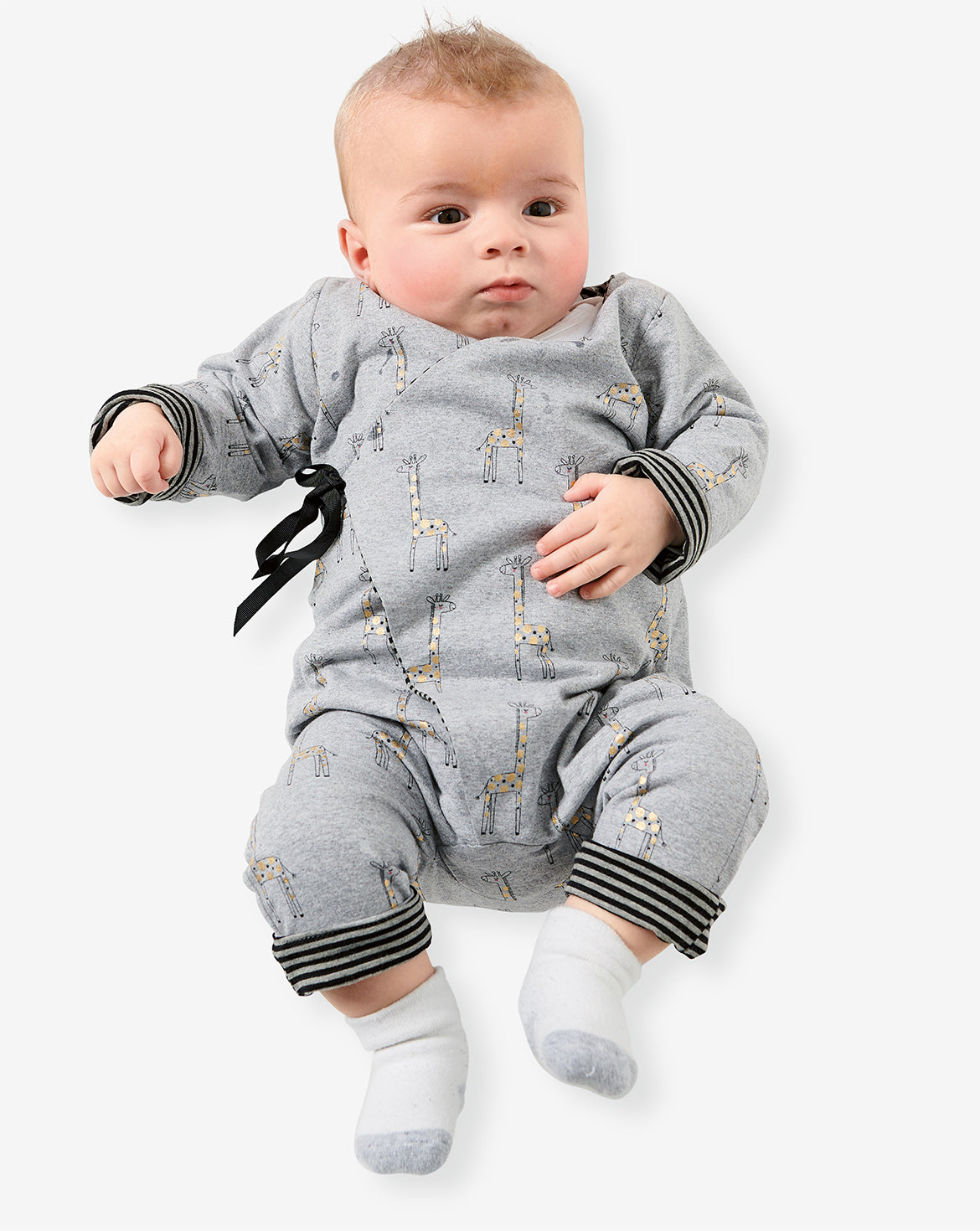 Patron Burda n°9314 - Grenouillère croisée pour bébé