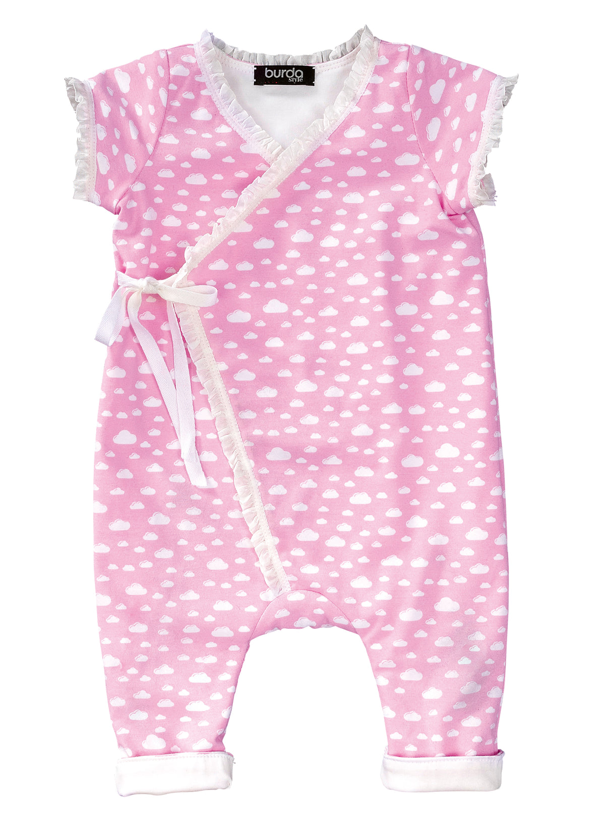 Patron Burda n°9314 - Grenouillère croisée pour bébé