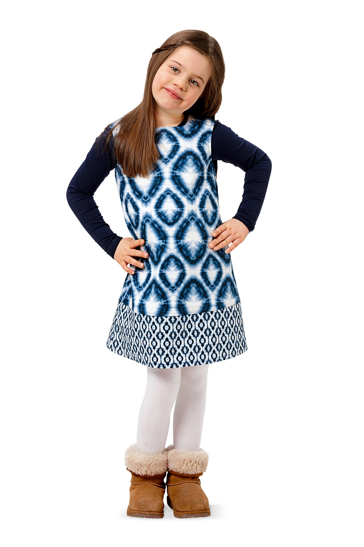 Patron Burda n°9380 – Robe pour enfant