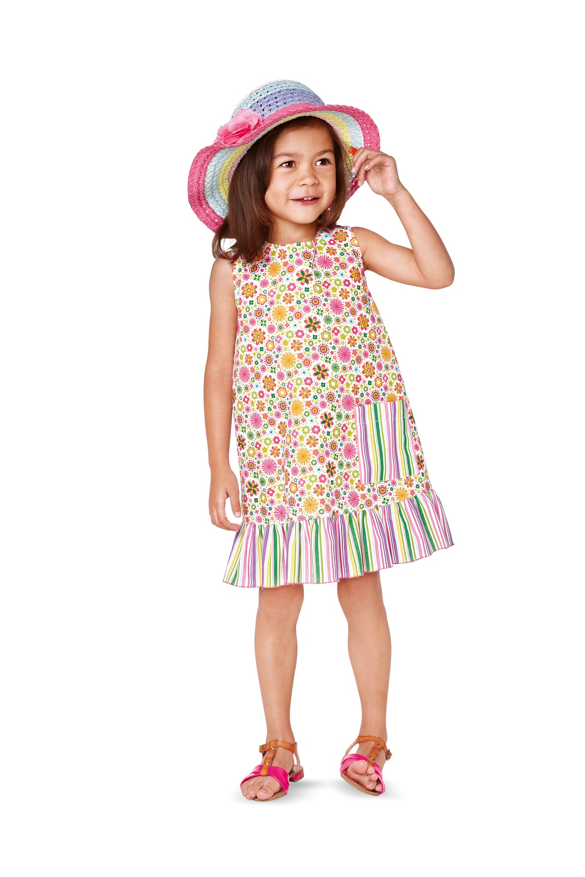 Patron Burda n°9420 – Robe chasuble pour enfant