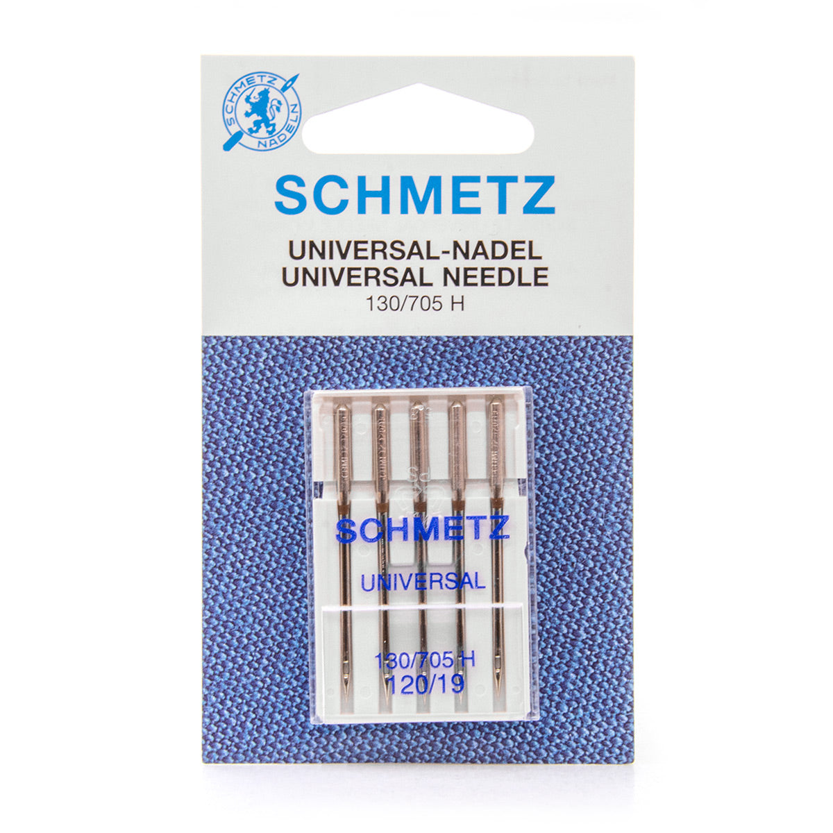 Assortiment de 5 aiguilles machine SCHMETZ Universelles - Taille 120