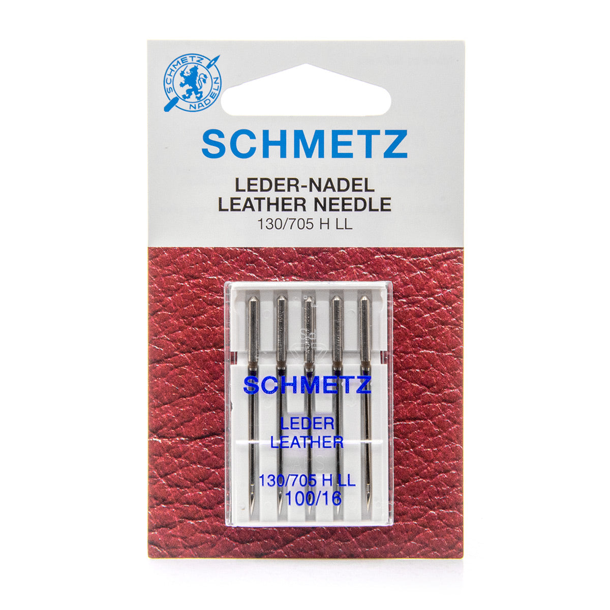 Assortiment de 5 aiguilles machine SCHMETZ Cuir - Taille 100