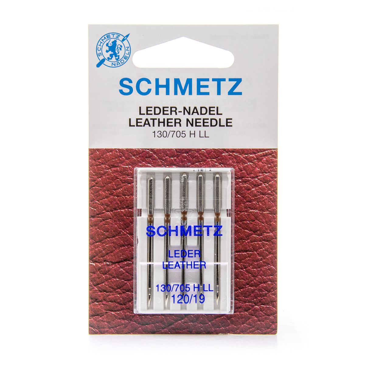 Assortiment de 5 aiguilles machine SCHMETZ Cuir - Taille 120