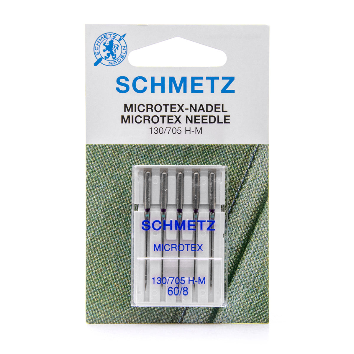 Assortiment de 5 aiguilles machine SCHMETZ Microtex - Taille 60
