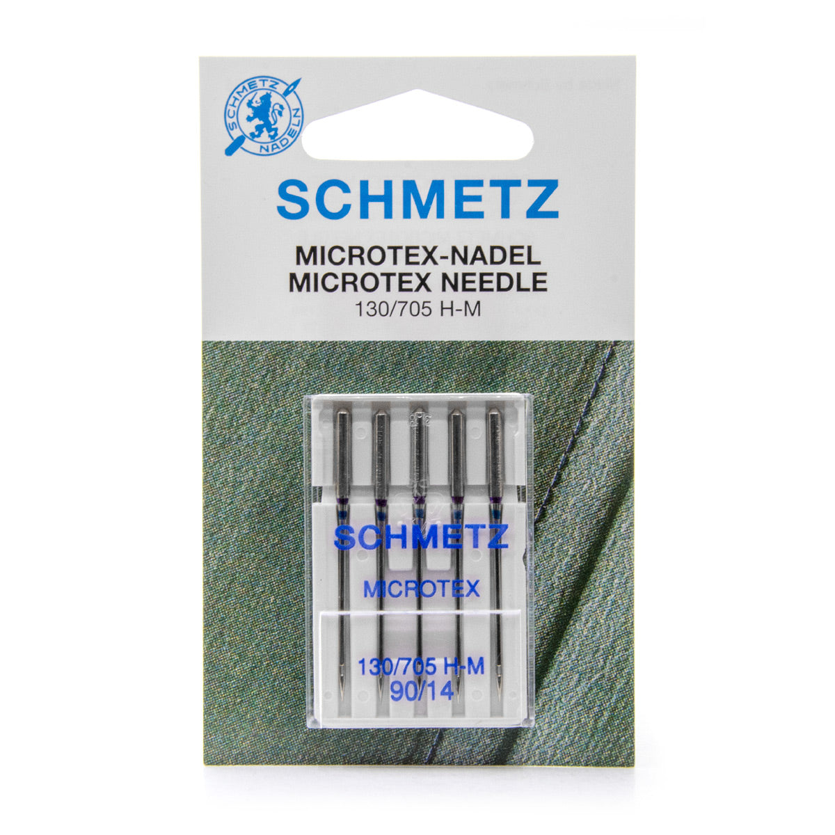 Assortiment de 5 aiguilles machine SCHMETZ Microtex - Taille 90