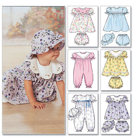 Patron Butterick n°4110 – Ensemble de vêtements pour bébé