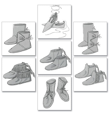 Patron Butterick n°5233 – Chaussures historiques en sept styles