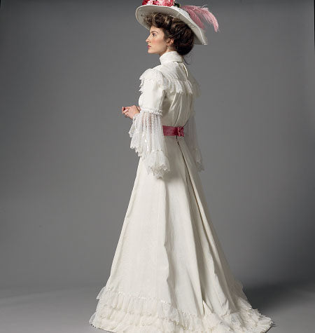 Patron Butterick n°5970 – Ensemble historique : haut ajusté, jupe longue et ceinture