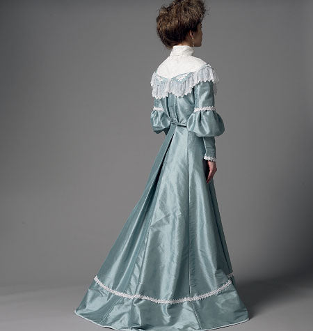 Patron Butterick n°5970 – Ensemble historique : haut ajusté, jupe longue et ceinture