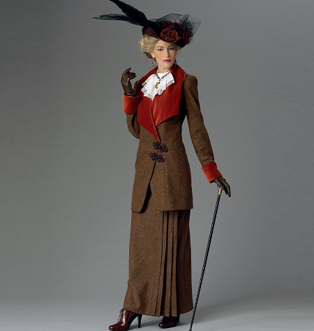Patron Butterick n°6108 - Veste, bavette et jupe