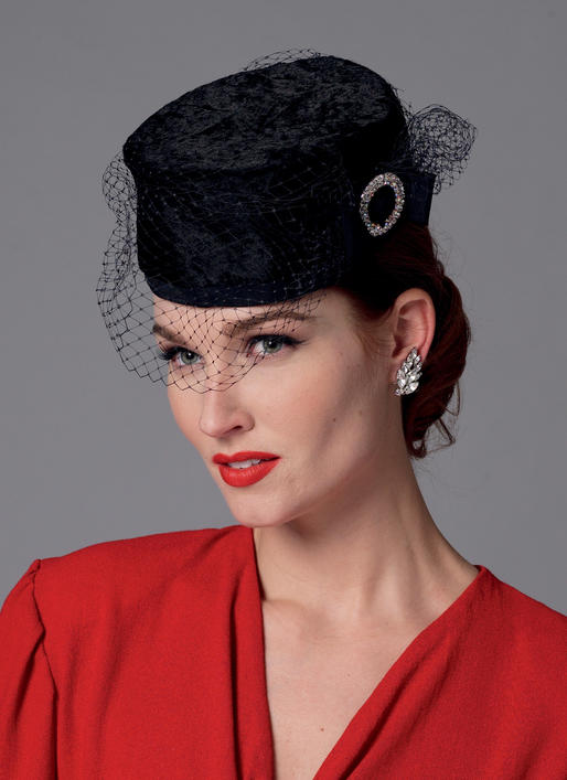 Patron Butterick n°6397 - Chapeaux élégants en quatre styles