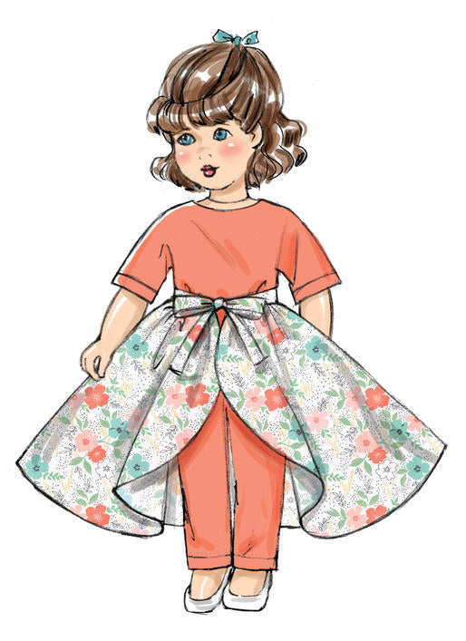 Patron Butterick n°6606 - Vêtements pour poupée de 46 cm