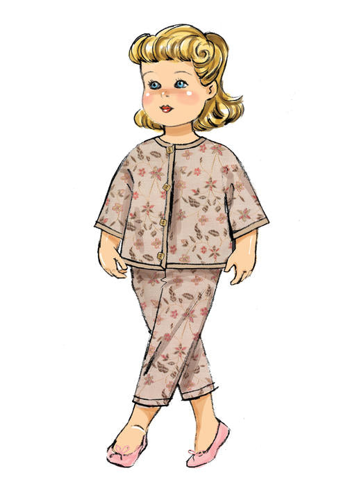 Patron Butterick n°6606 - Vêtements pour poupée de 46 cm
