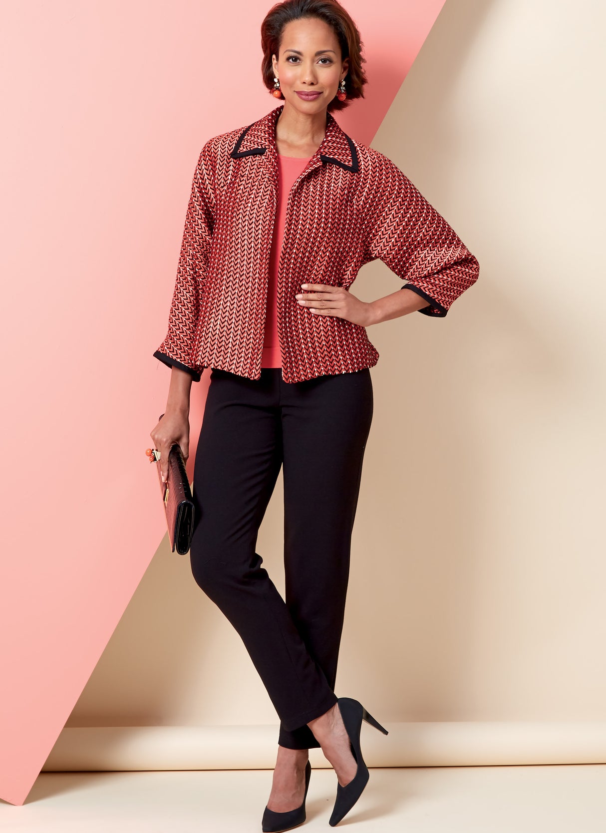 Patron Butterick n°6802 - Veste, robe et pantalon élégants