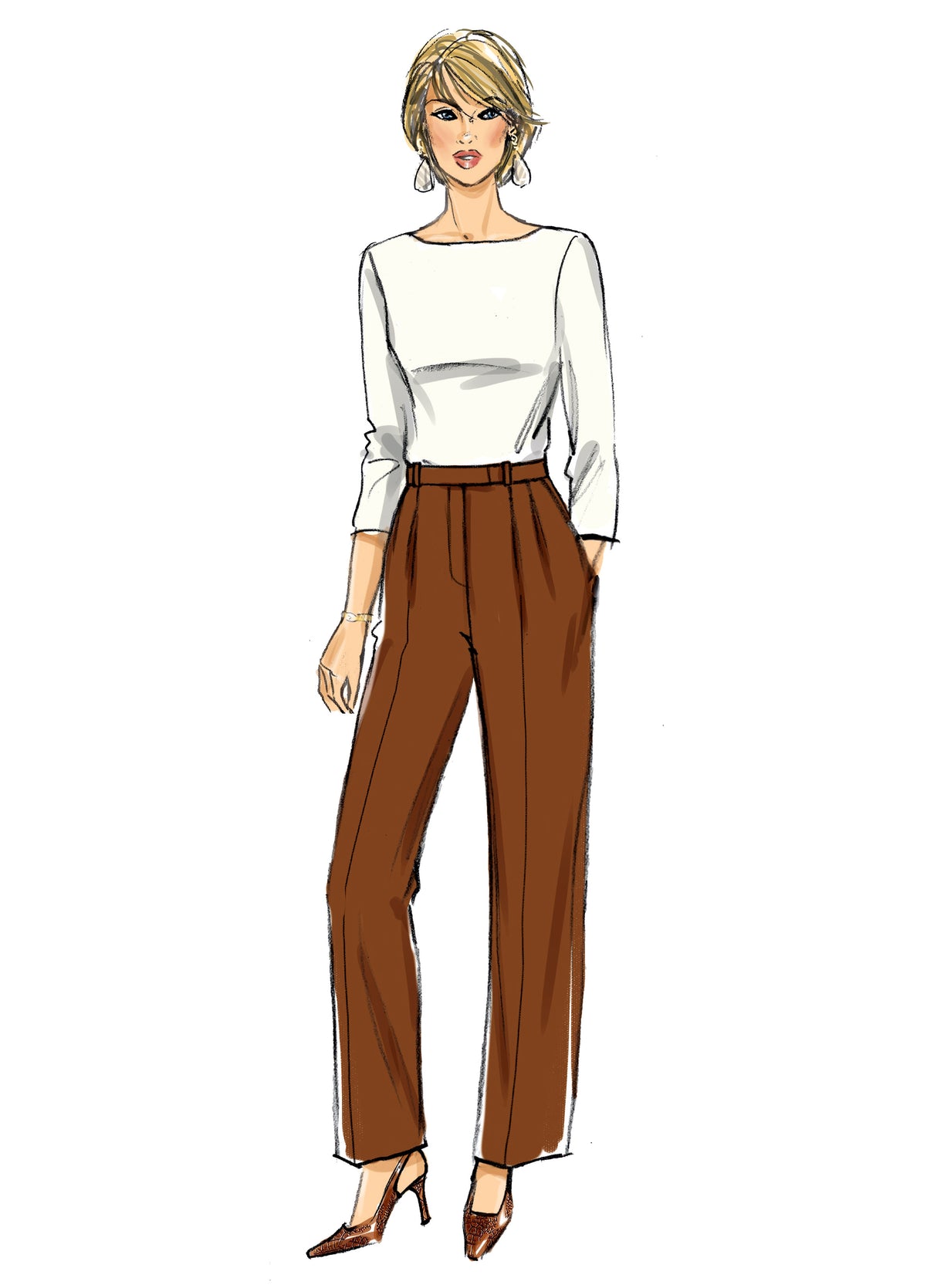 Patron Butterick n°6878 - Pantalon et short élégants