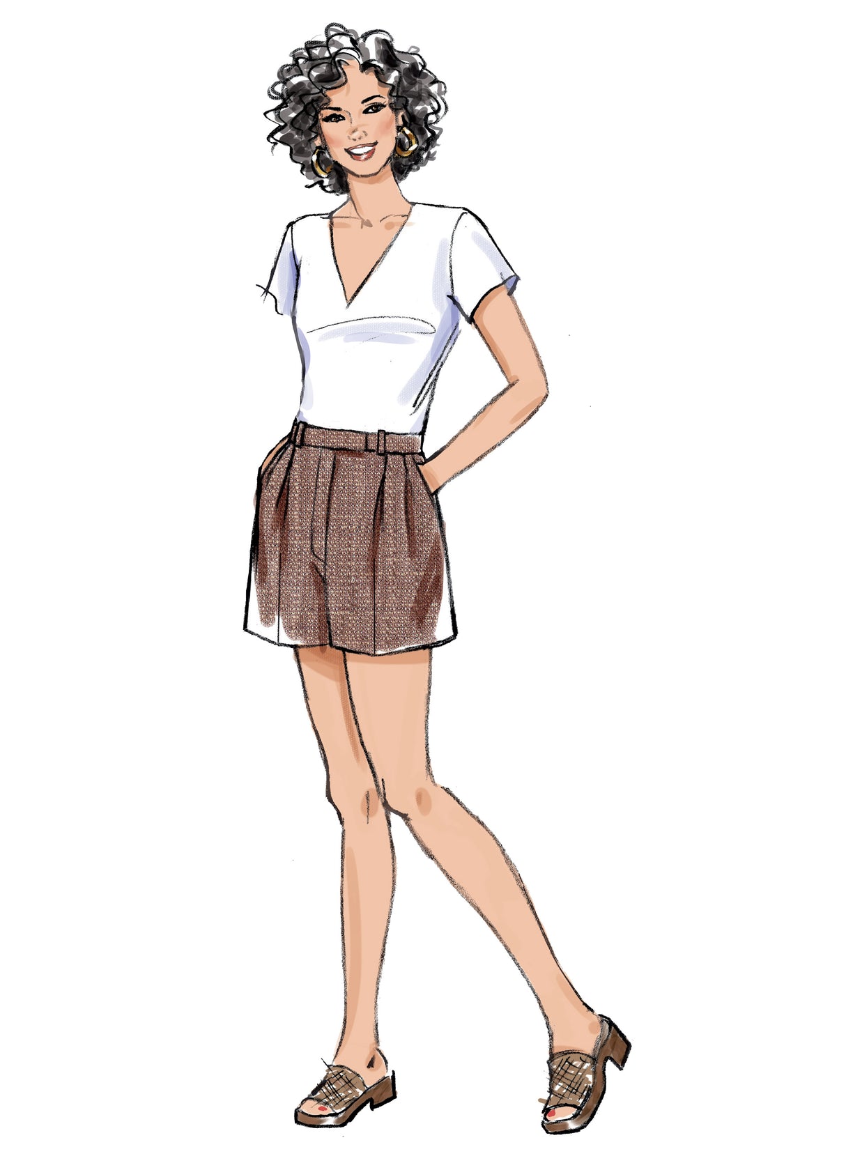Patron Butterick n°6878 - Pantalon et short élégants