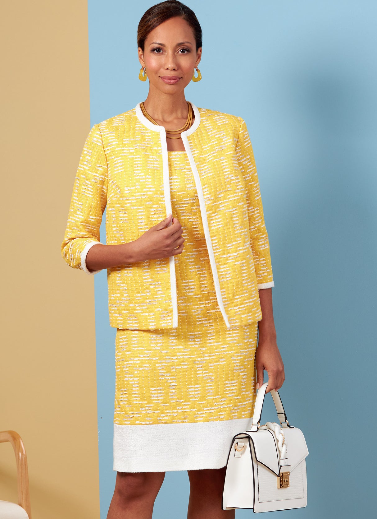 Patron Butterick n°6882 - Ensemble veste, robe, haut et pantalon