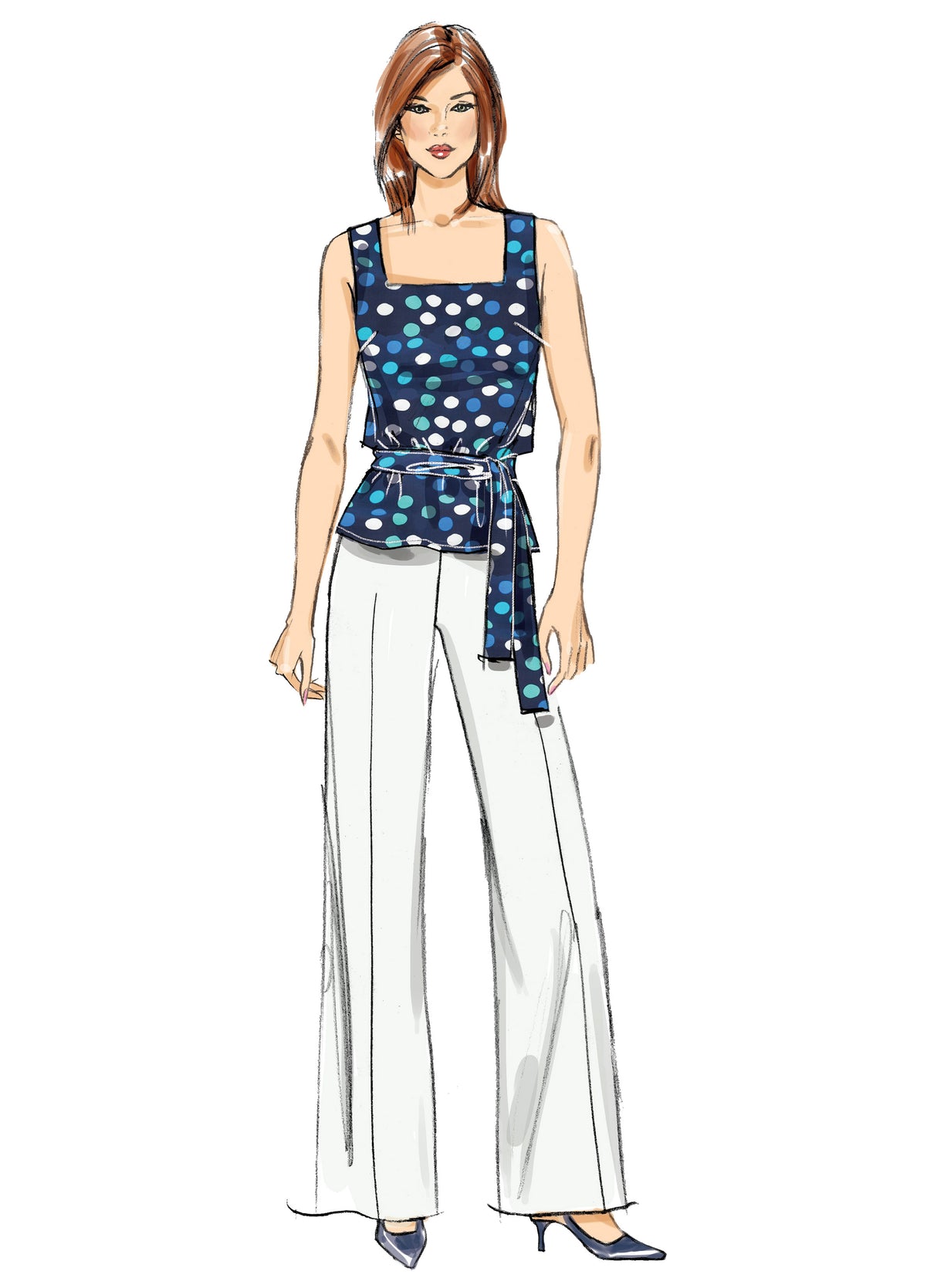 Patron Butterick n°6882 - Ensemble veste, robe, haut et pantalon