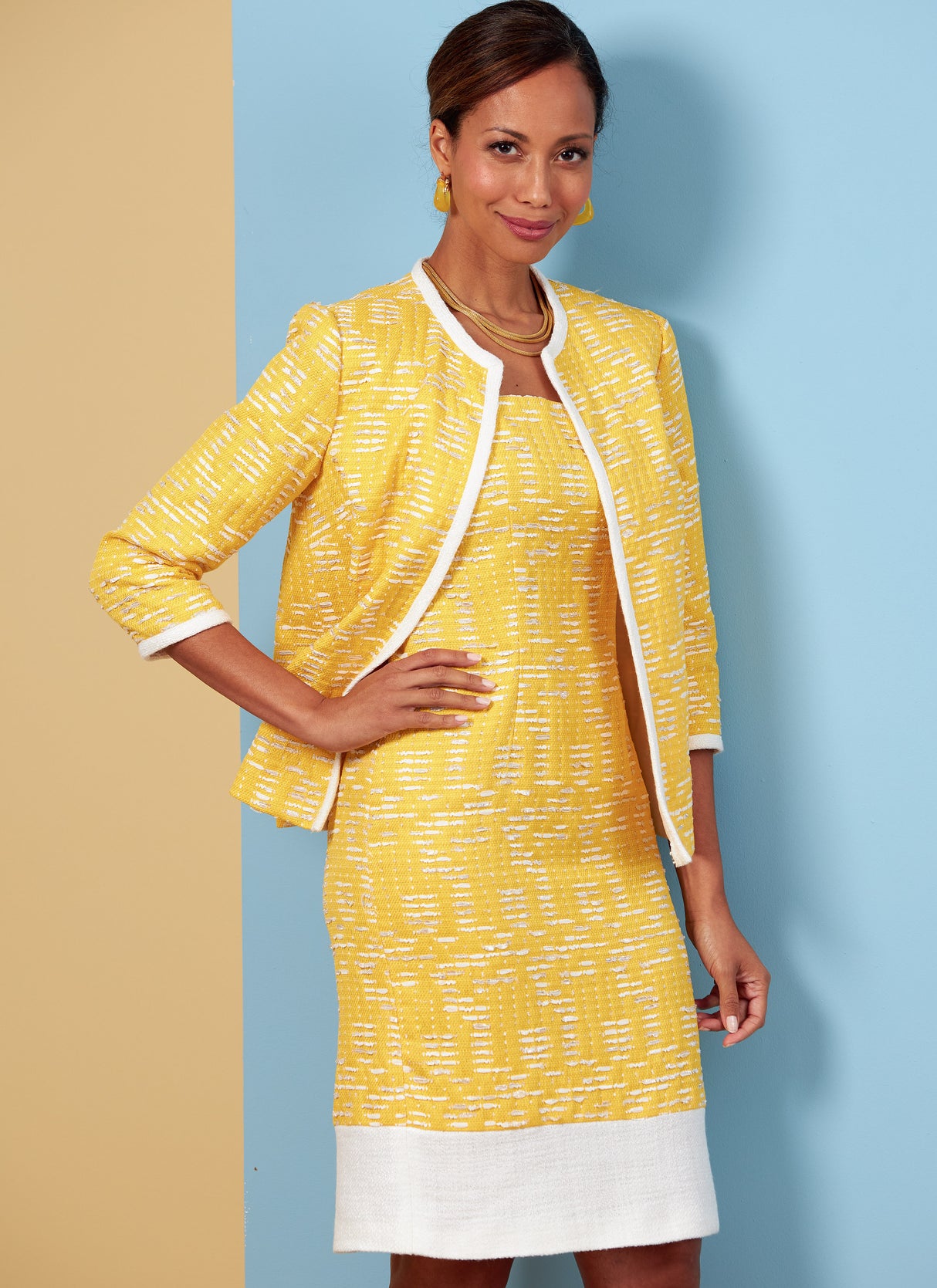 Patron Butterick n°6882 - Ensemble veste, robe, haut et pantalon