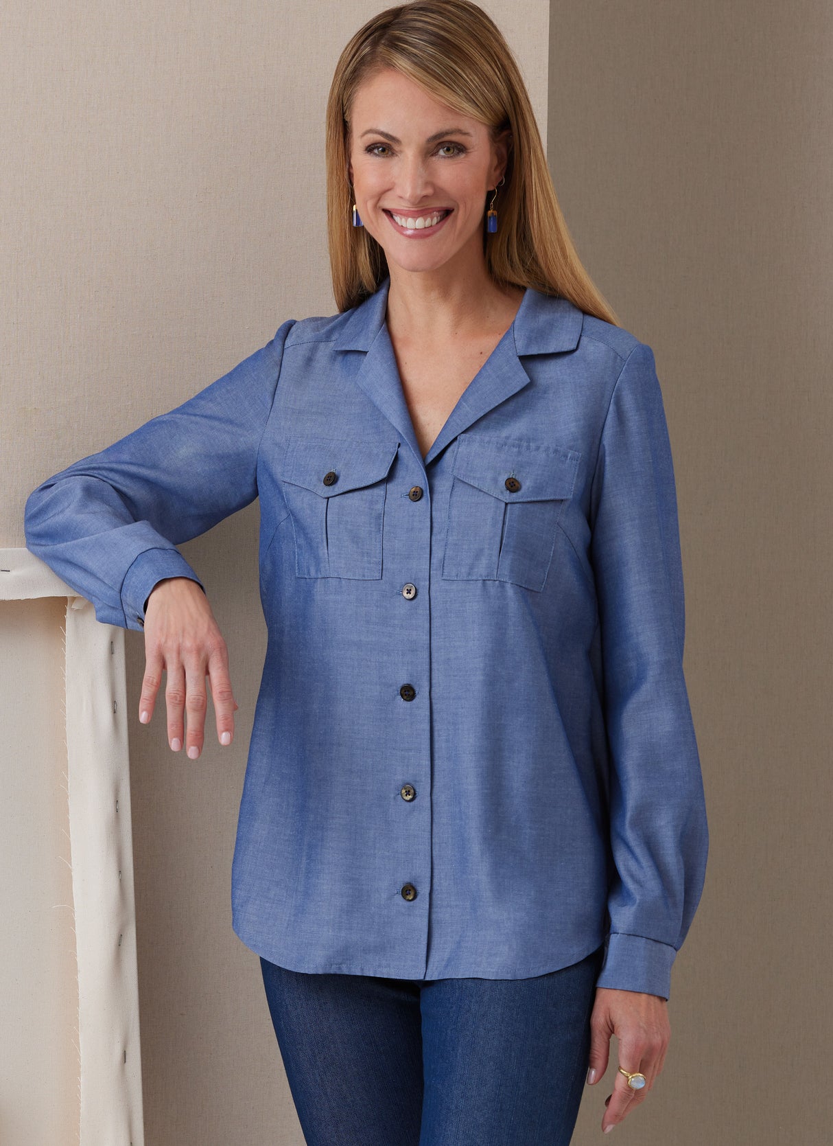 Patron Butterick n°6924 – Chemise ajustée pour femmes