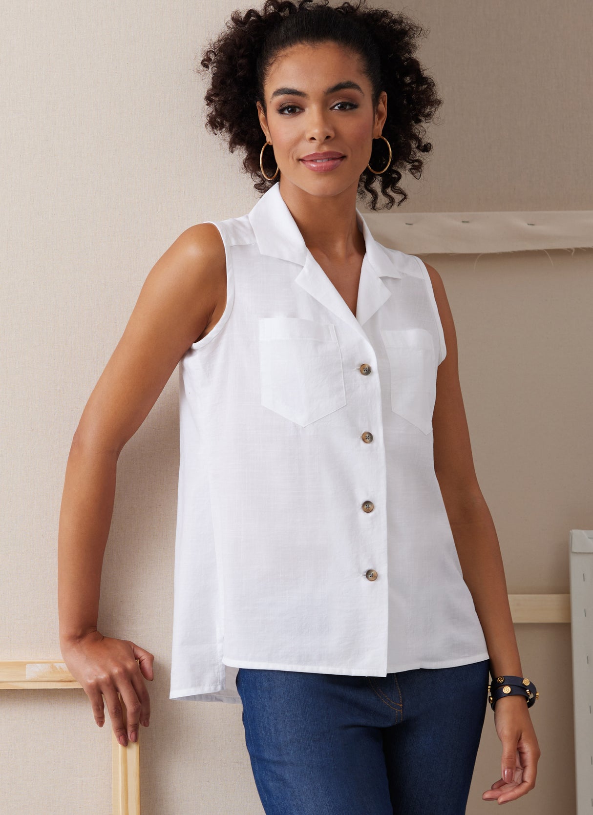 Patron Butterick n°6924 – Chemise ajustée pour femmes