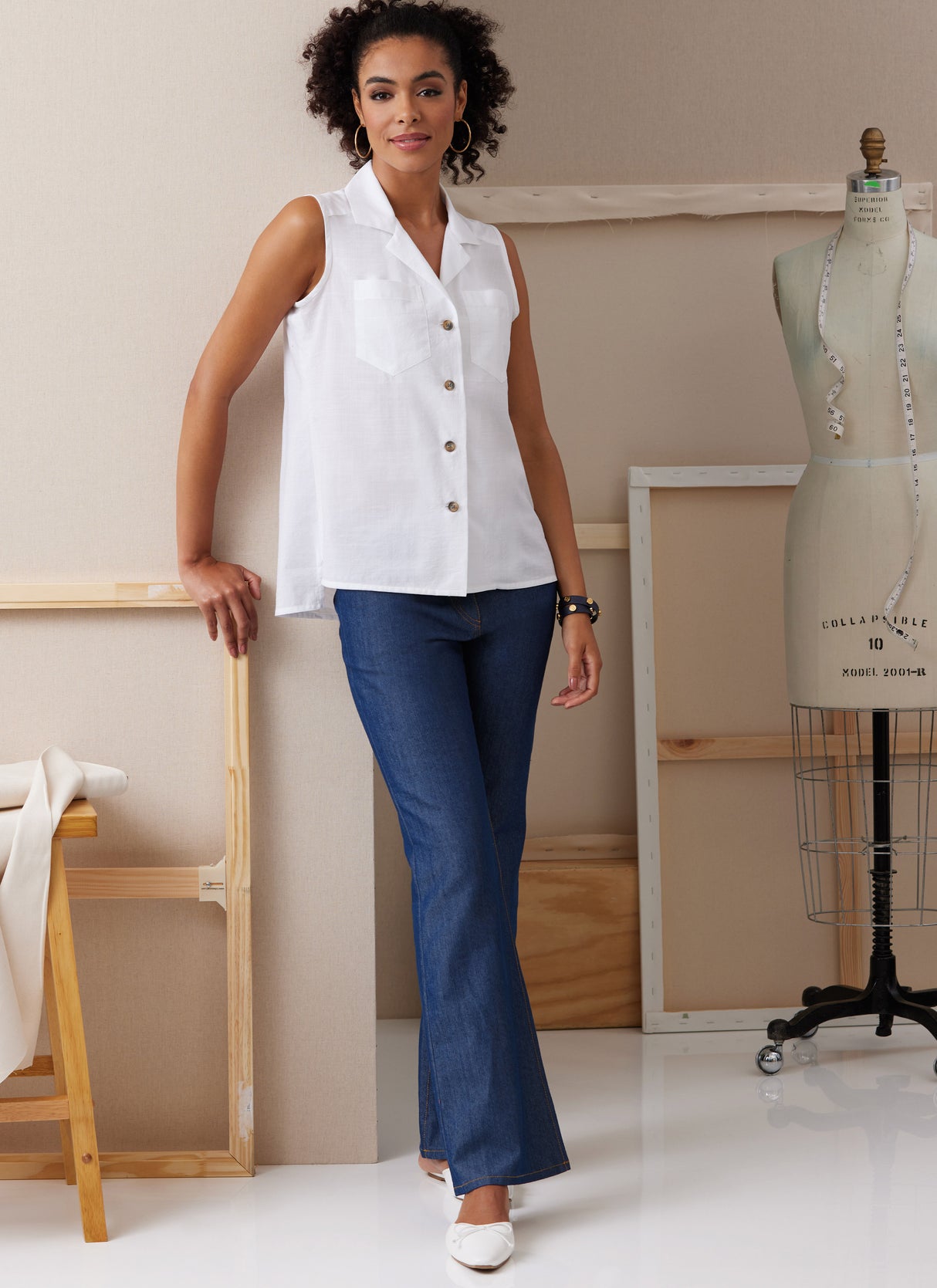 Patron Butterick n°6924 – Chemise ajustée pour femmes
