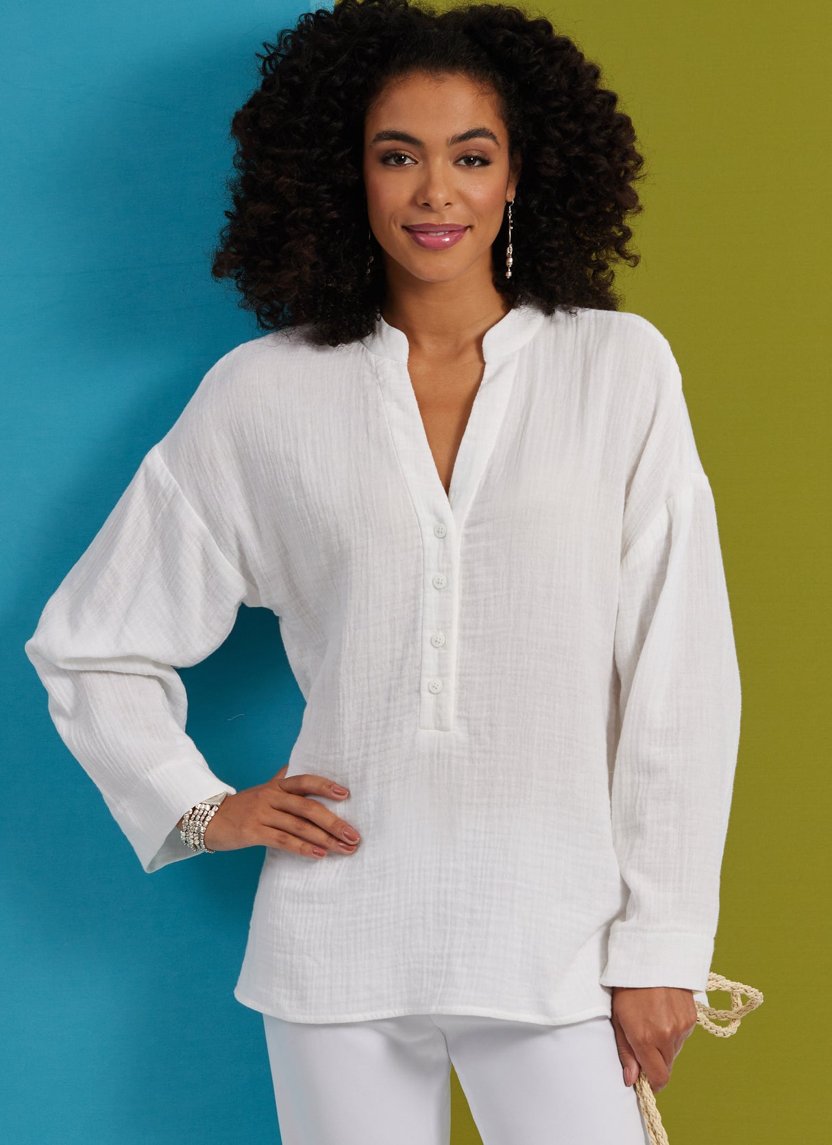 Patron Butterick n°6929 – Haut et tunique amples pour femmes