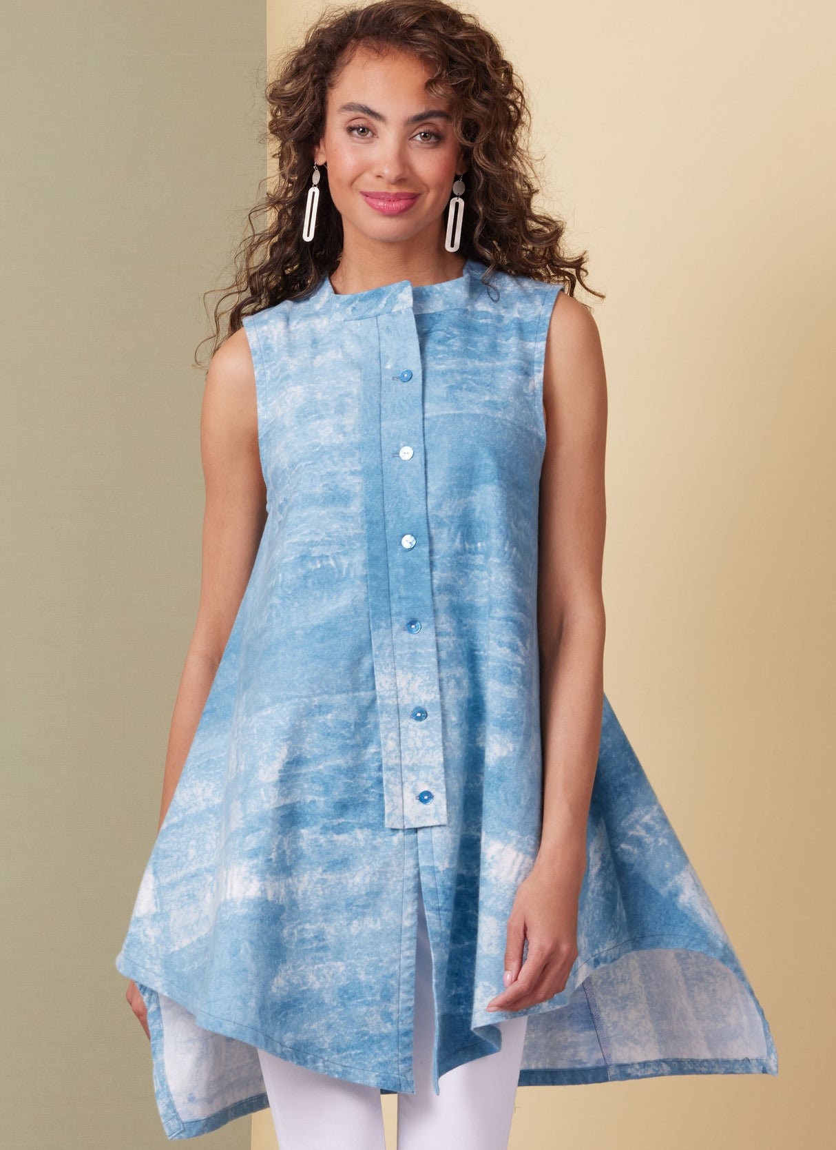 Patron Butterick n°6995 - Tunique femme avec ourlet asymétrique