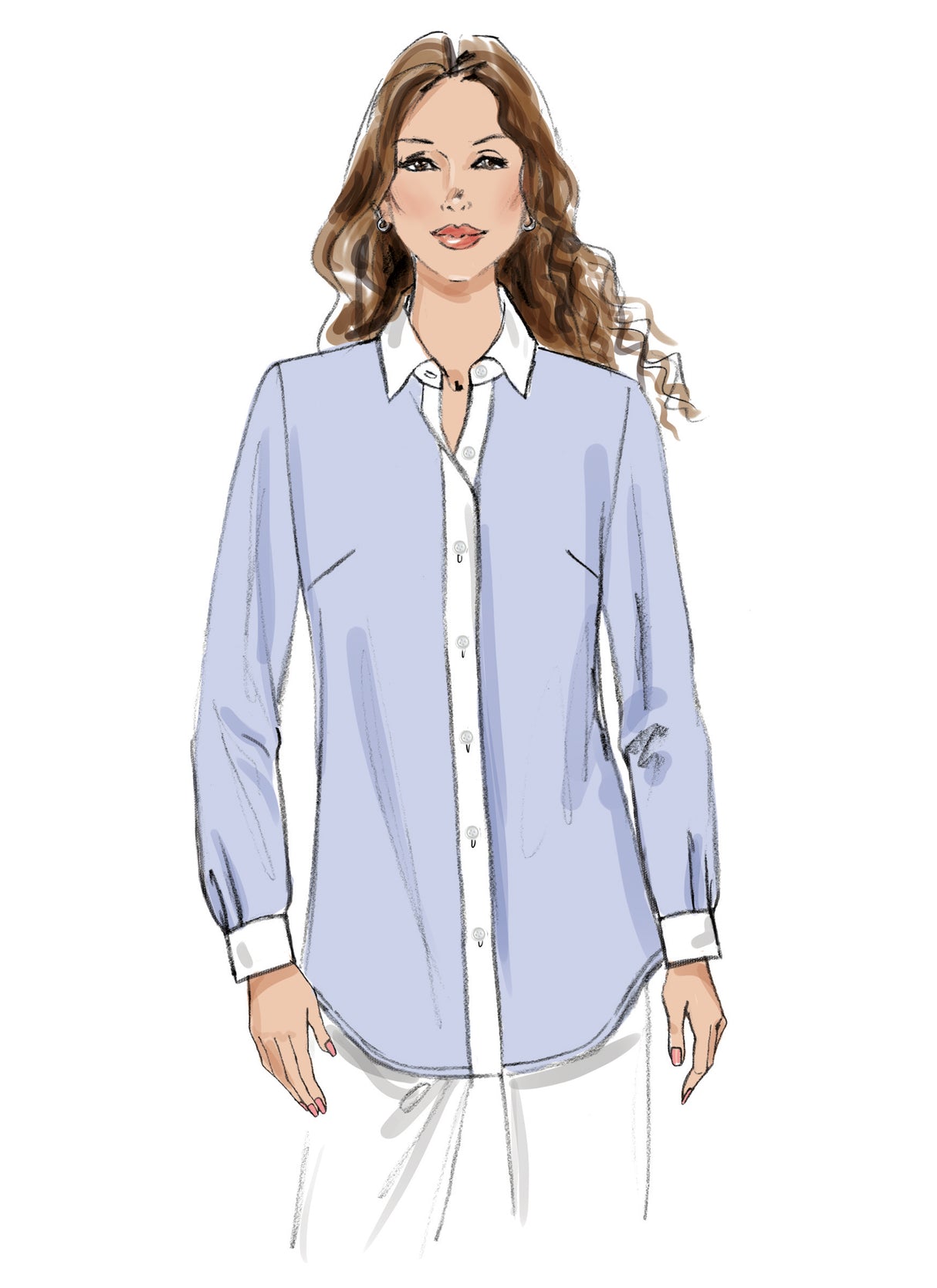 Patron Butterick n°7010 – Chemise semi-ajustée