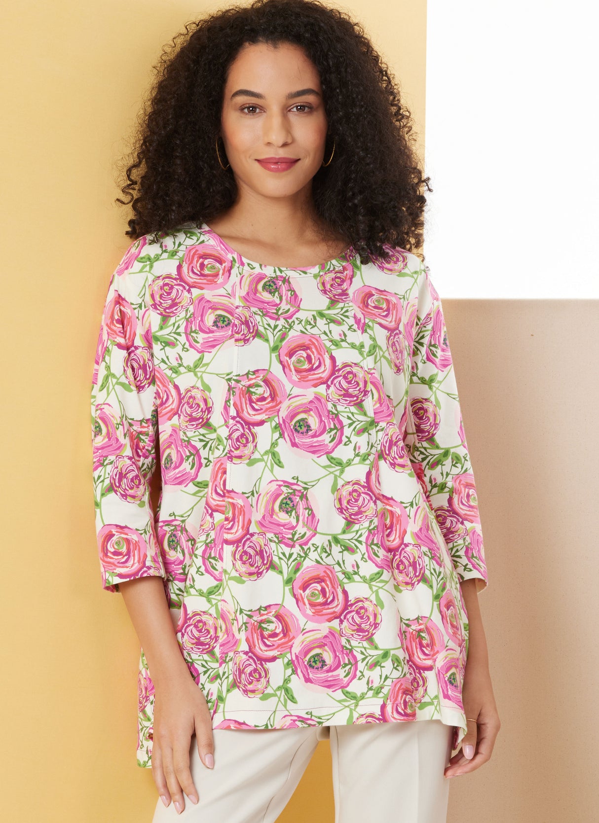 Patron Butterick n°7023 – Tunic ample à manches 3/4