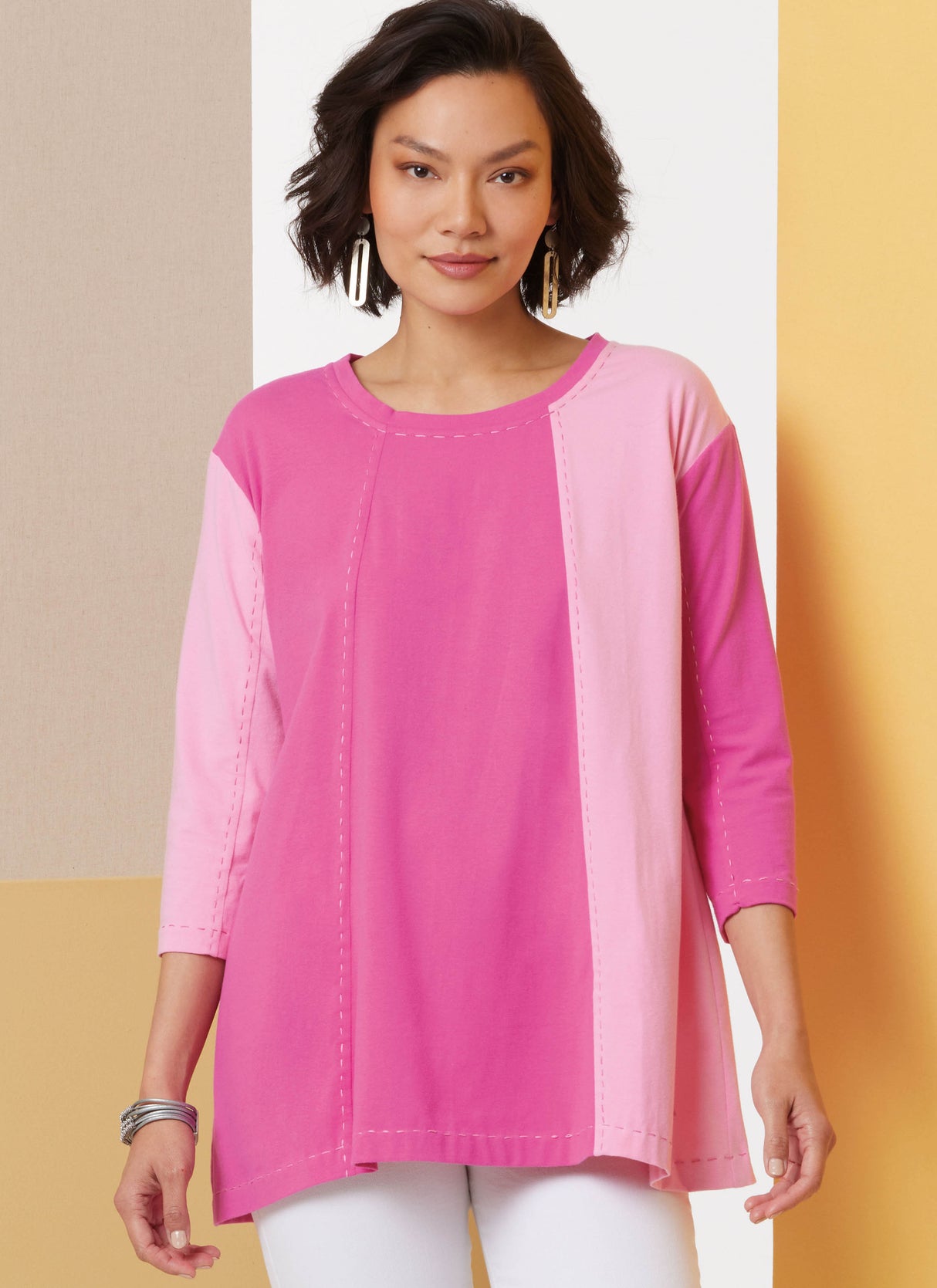 Patron Butterick n°7023 – Tunic ample à manches 3/4