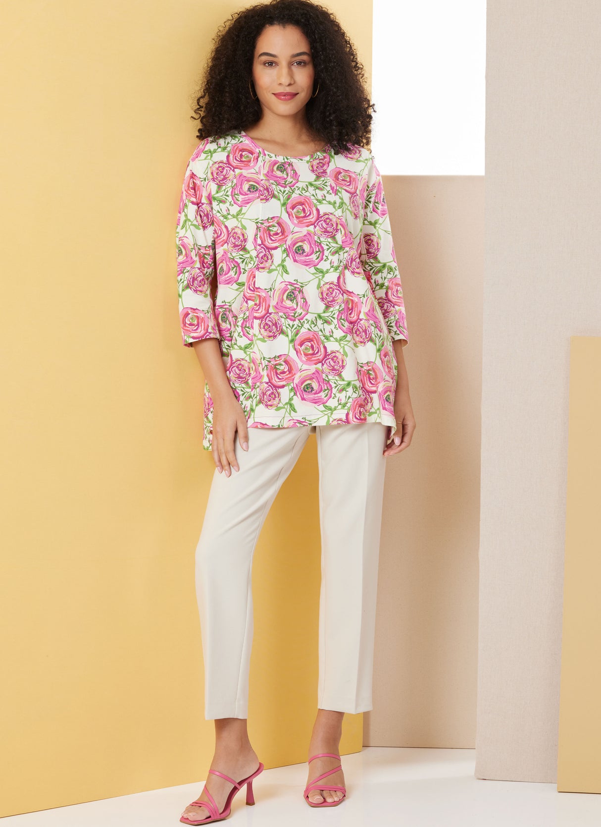 Patron Butterick n°7023 – Tunic ample à manches 3/4