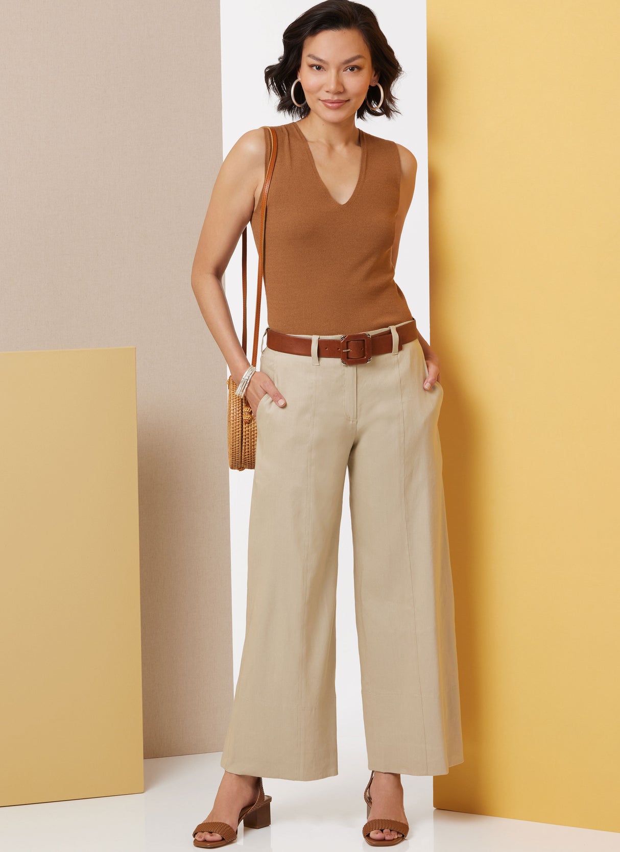 Patron Butterick n°7024 – Pantalon large en deux longueurs