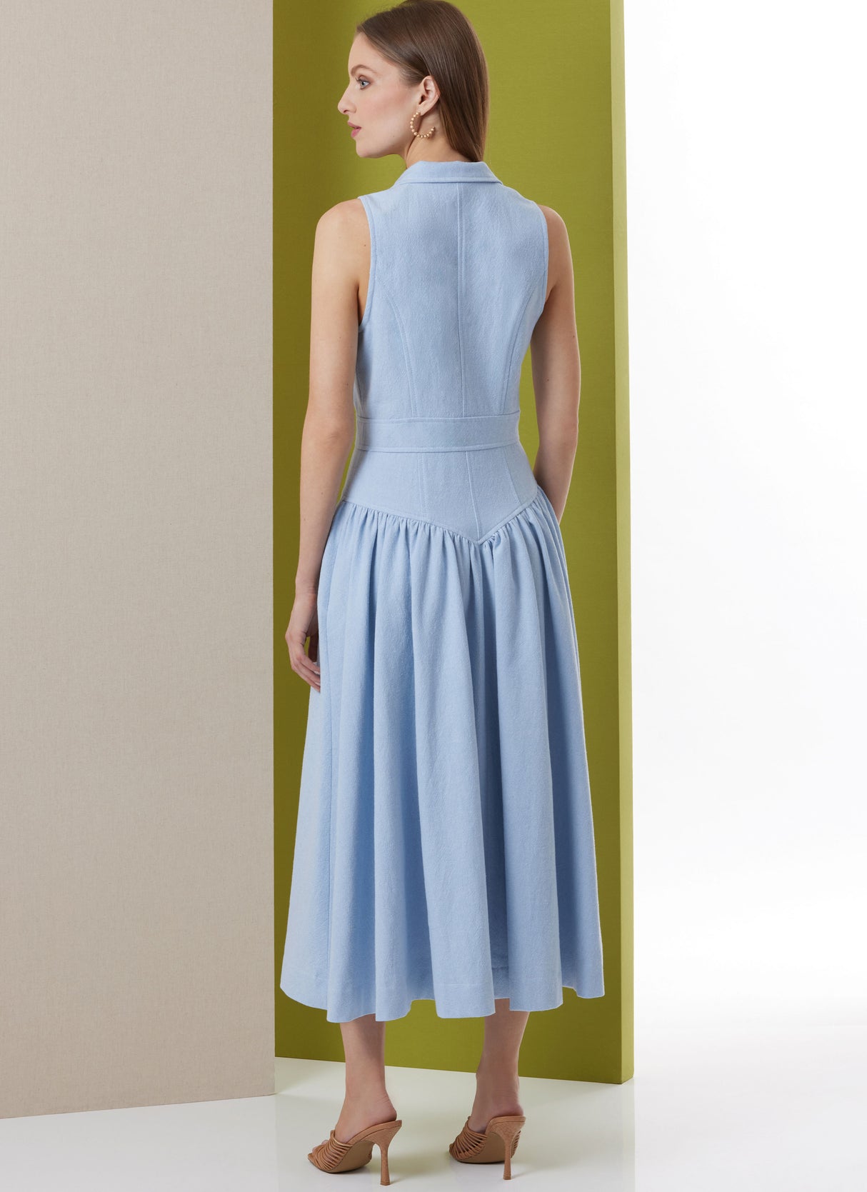 Patron Butterick n°7037 – Robe midi boutonnée