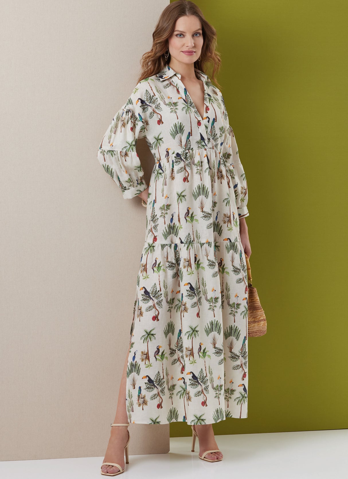 Patron Butterick n°7039 – Robe longue à volants