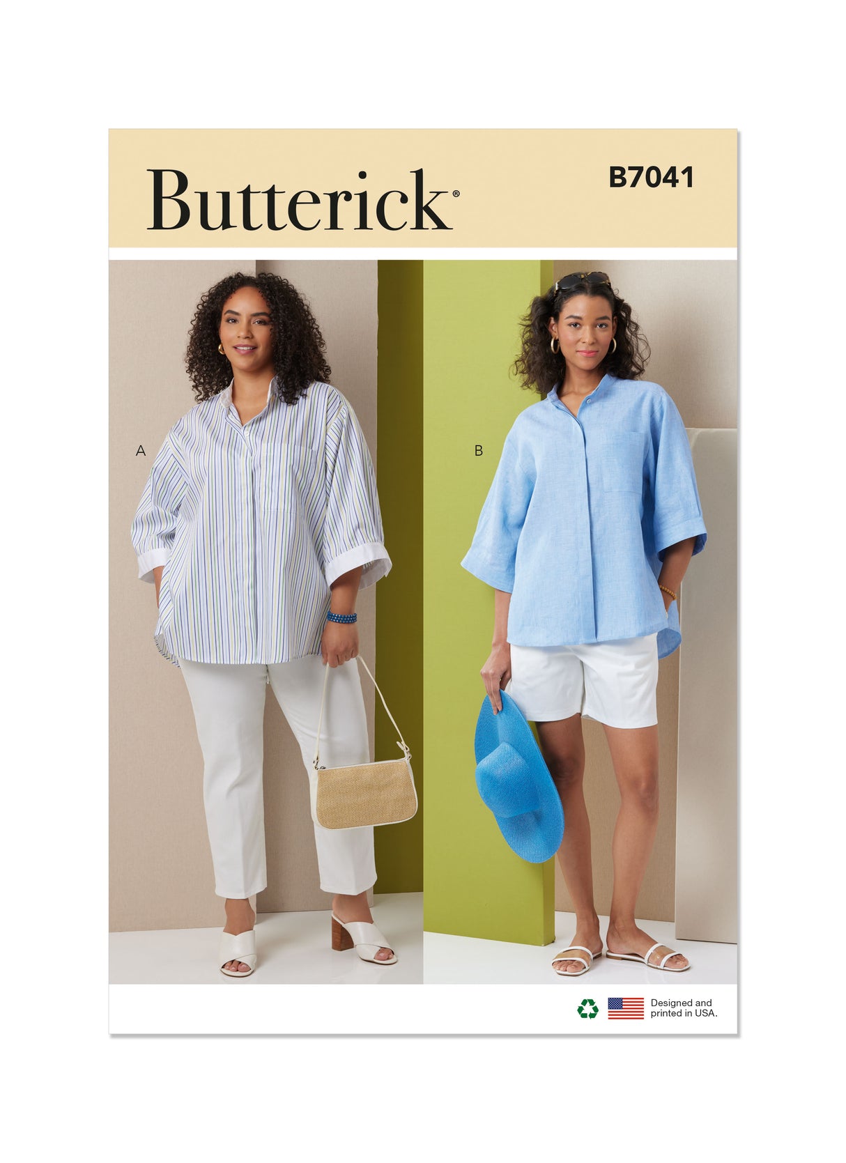 Patron Butterick n°7041 – Chemise ample